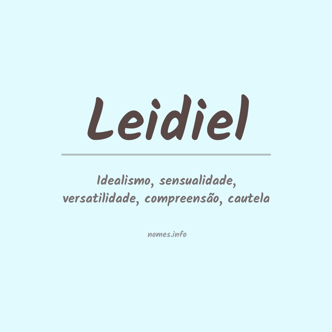 Significado do nome Leidiel