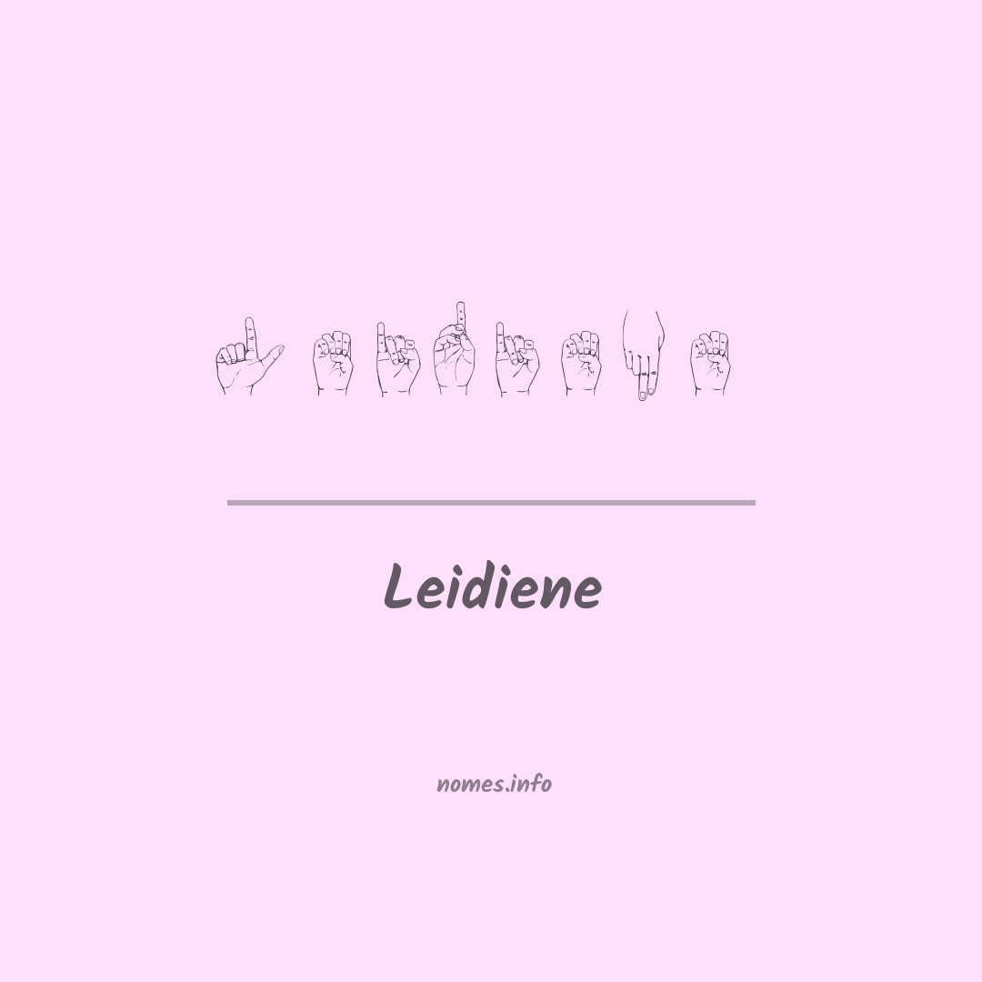 Leidiene em Libras