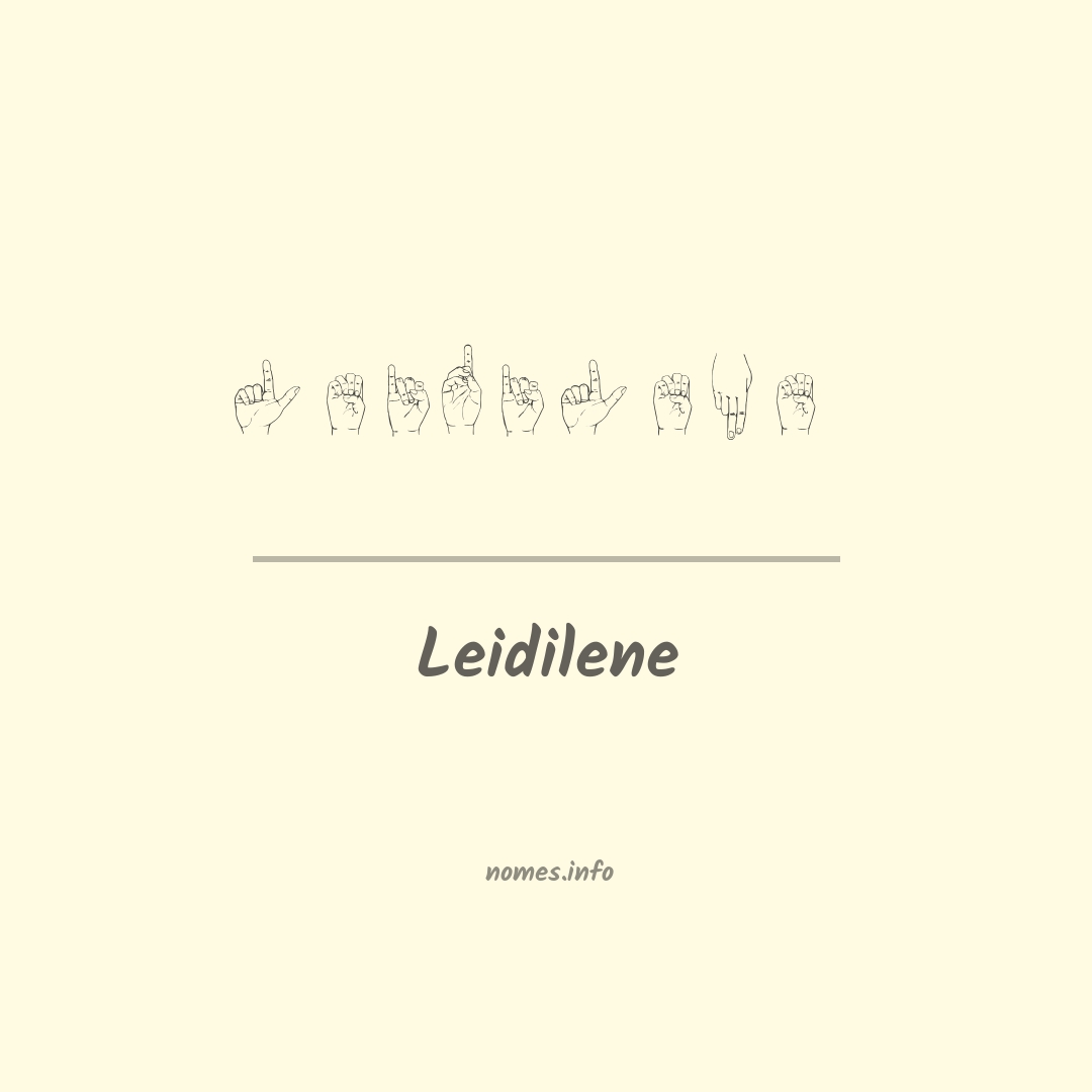 Leidilene em Libras