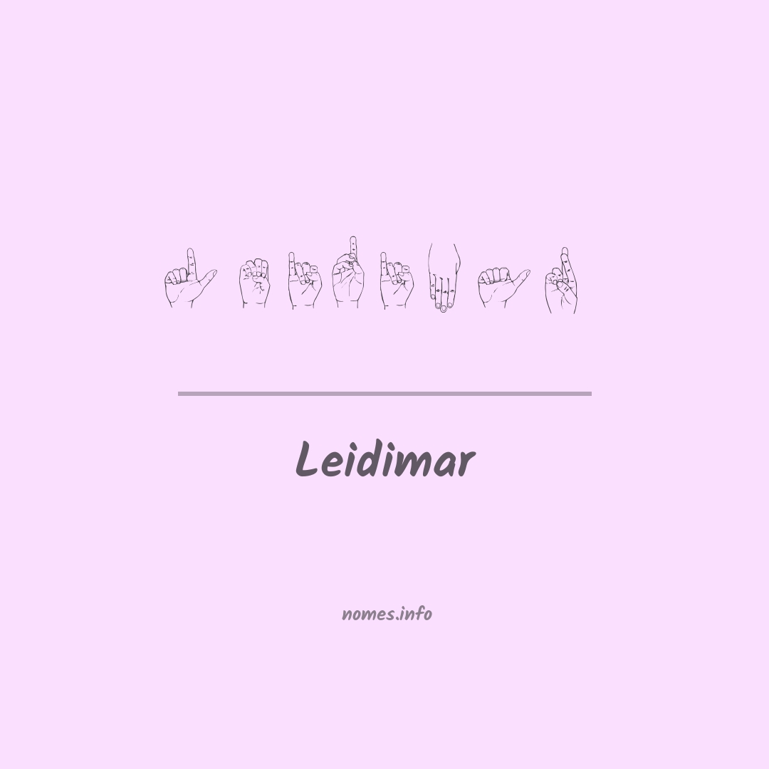 Leidimar em Libras