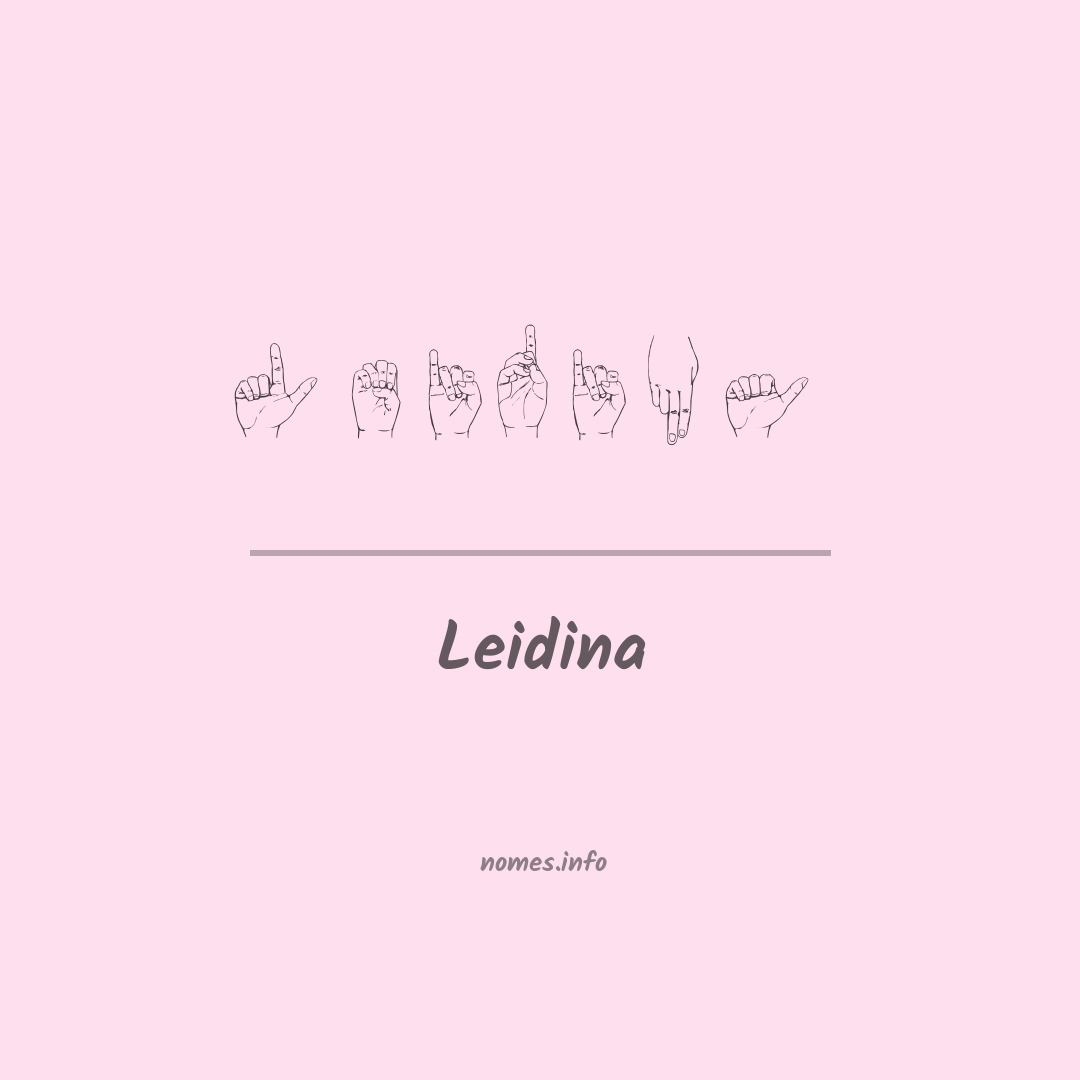 Leidina em Libras