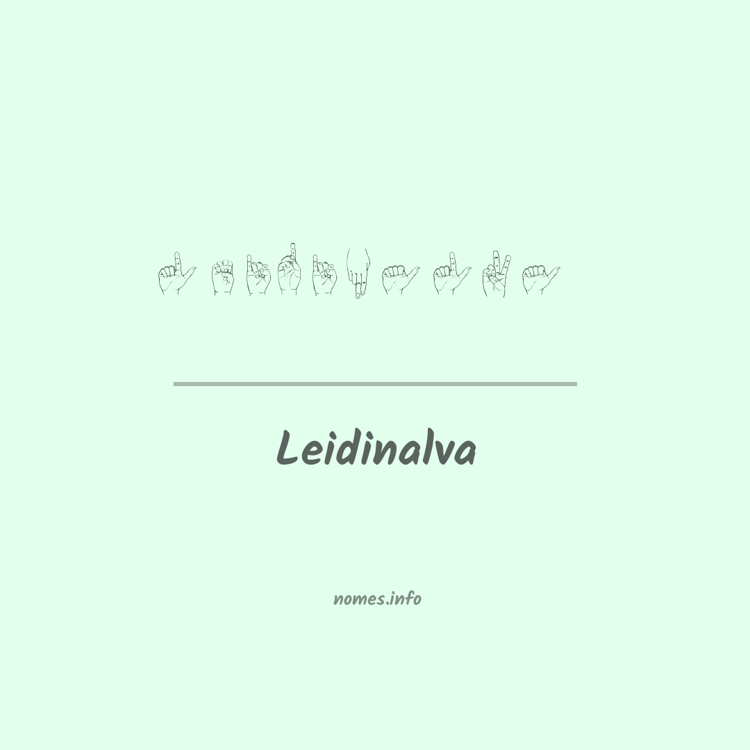 Leidinalva em Libras