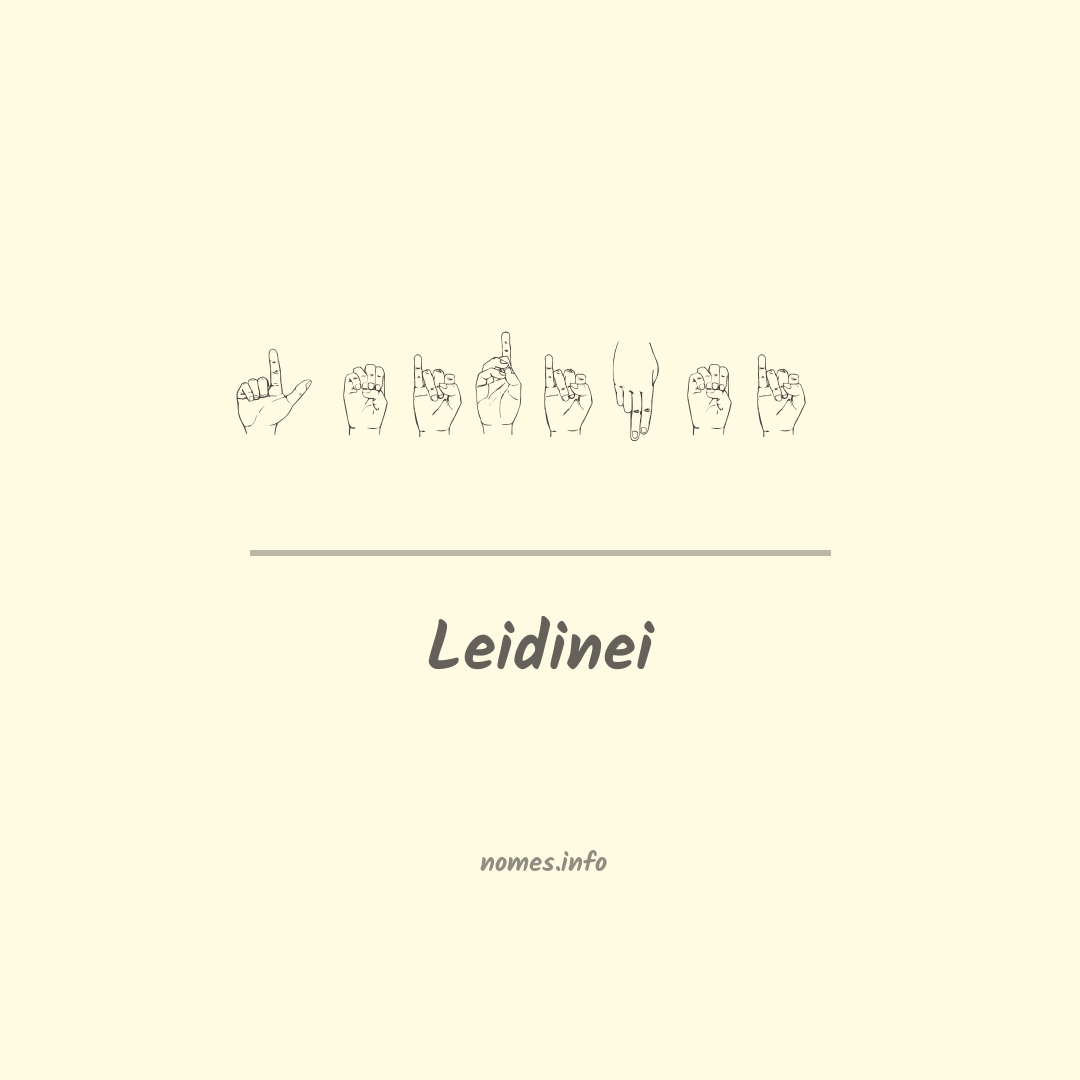 Leidinei em Libras