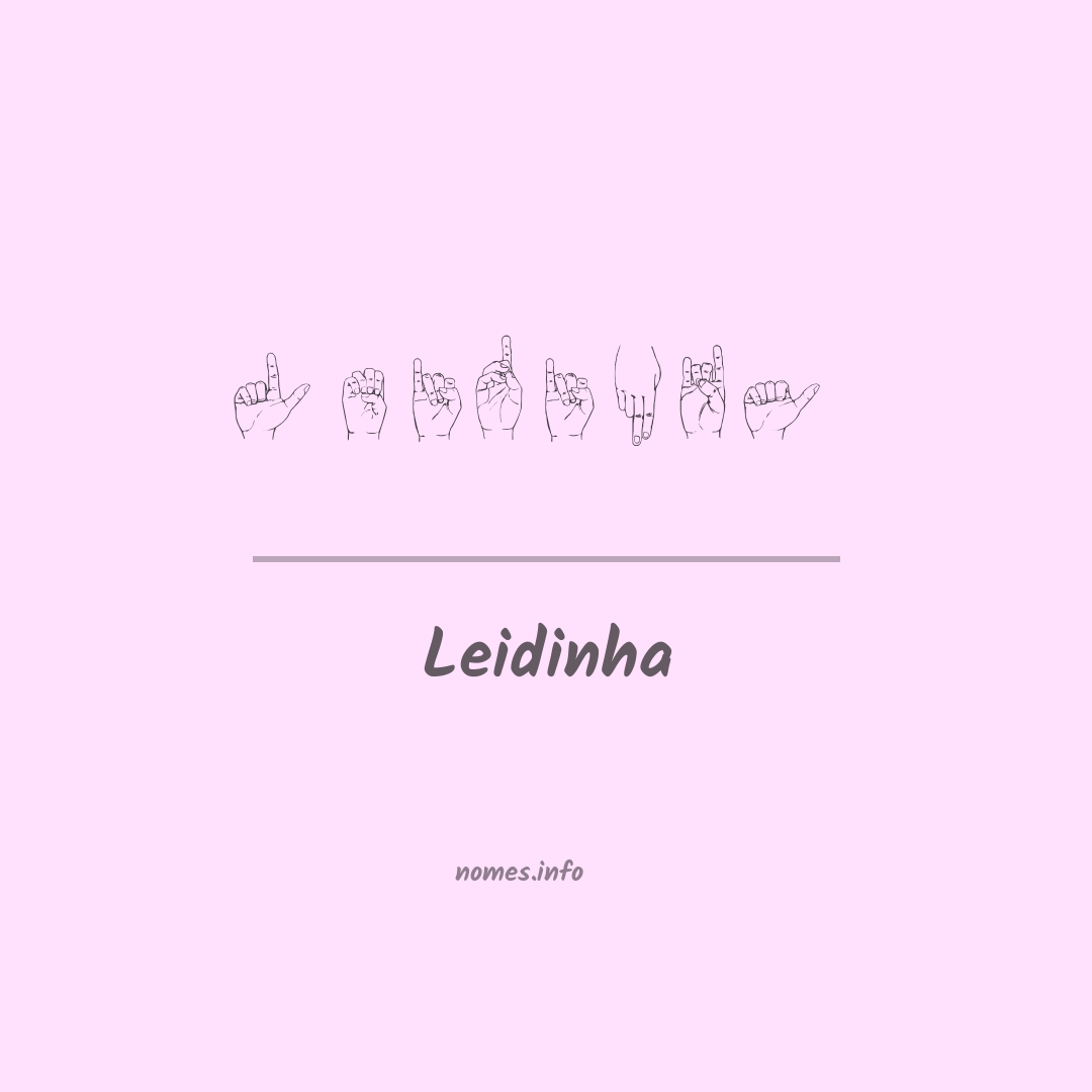 Leidinha em Libras
