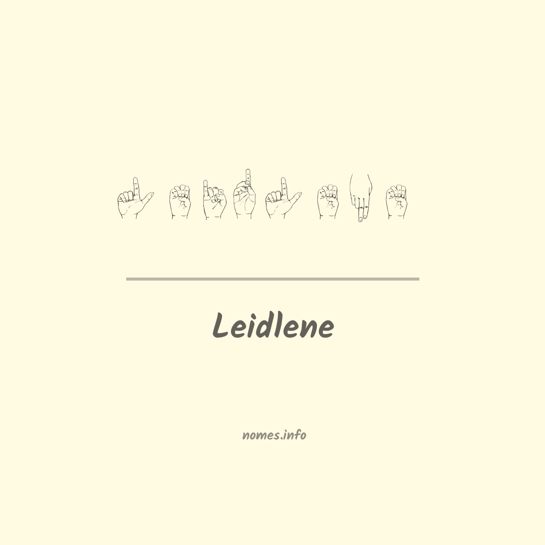 Leidlene em Libras