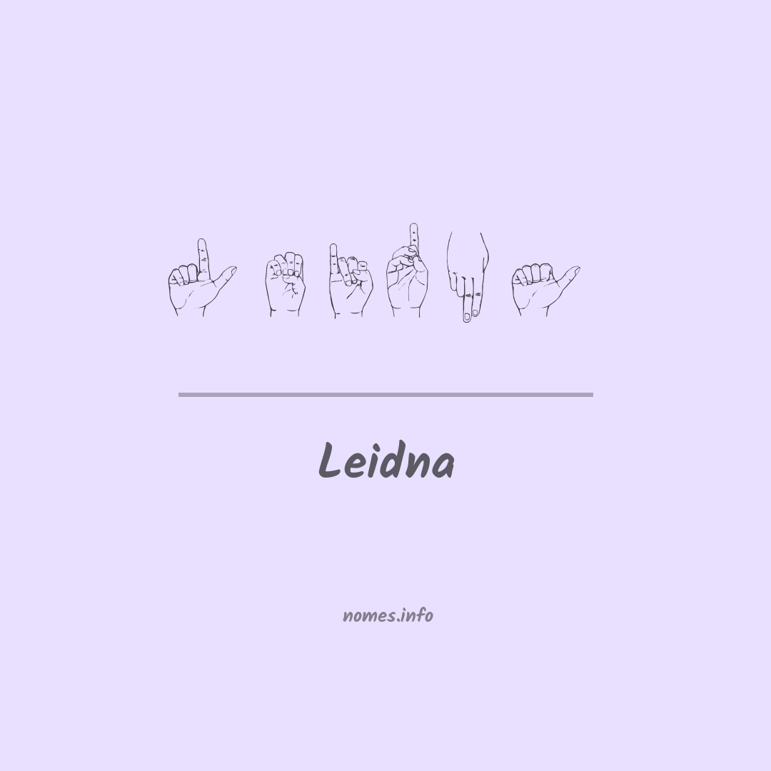 Leidna em Libras