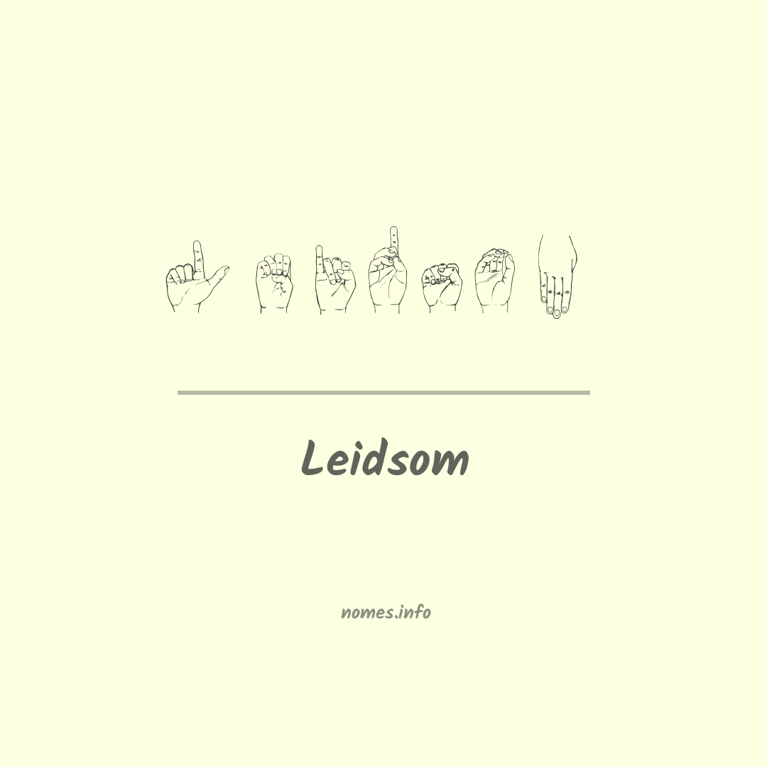 Leidsom em Libras