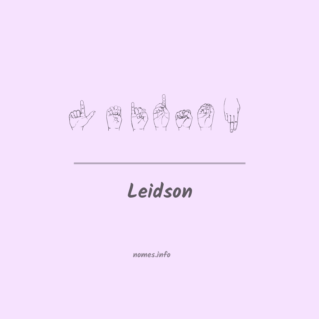 Leidson em Libras