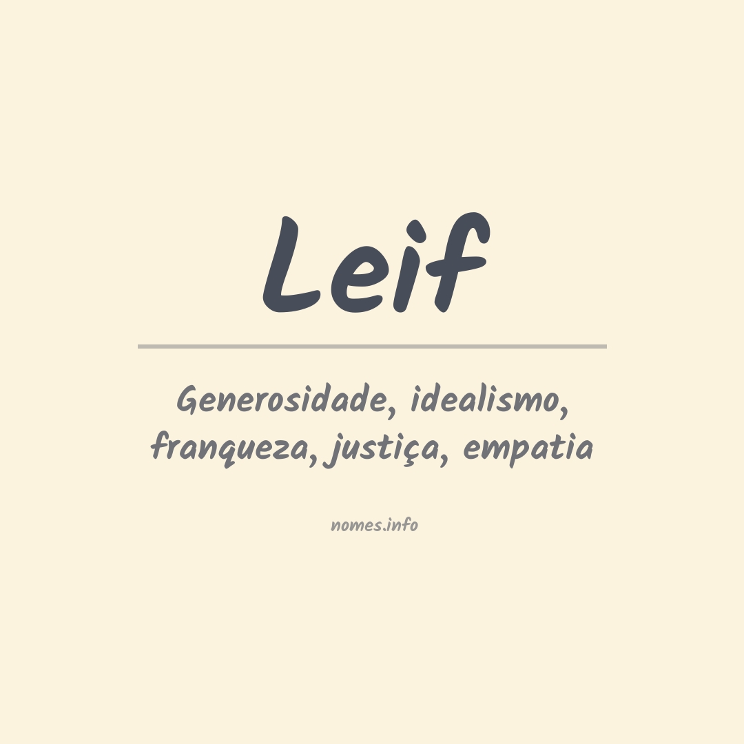 Significado do nome Leif