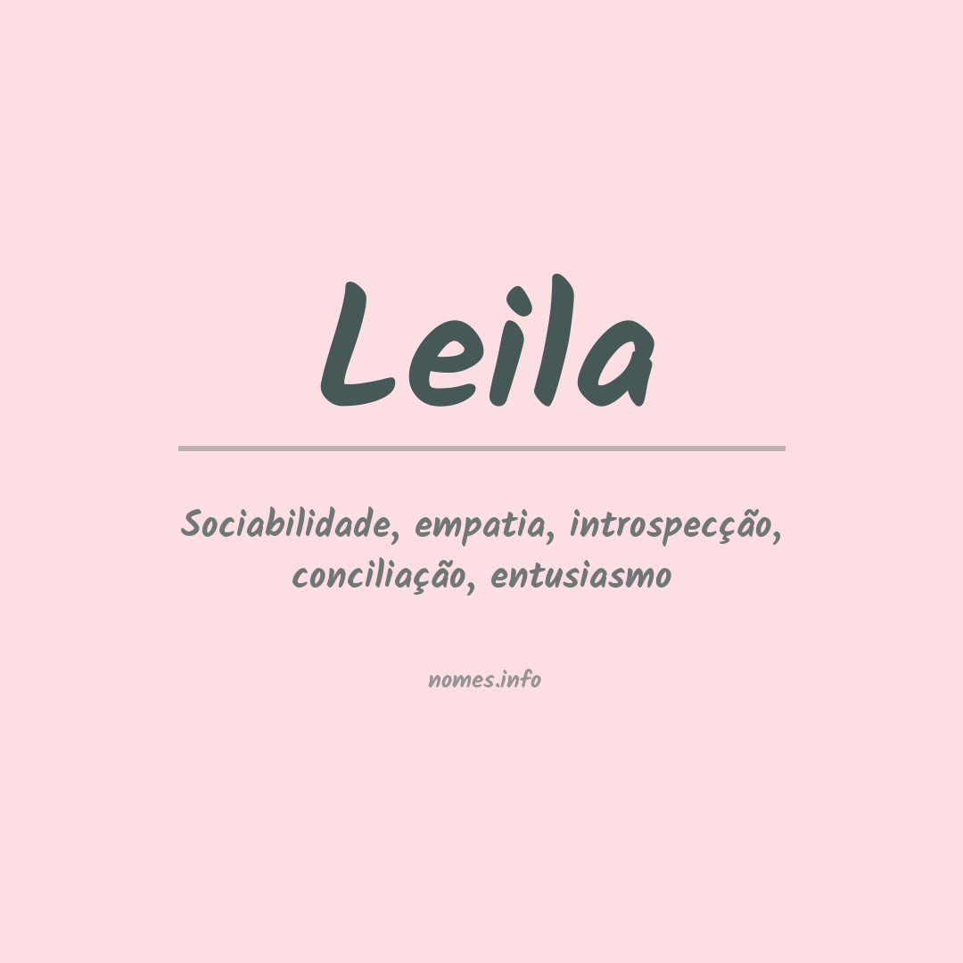 Significado do nome Leila