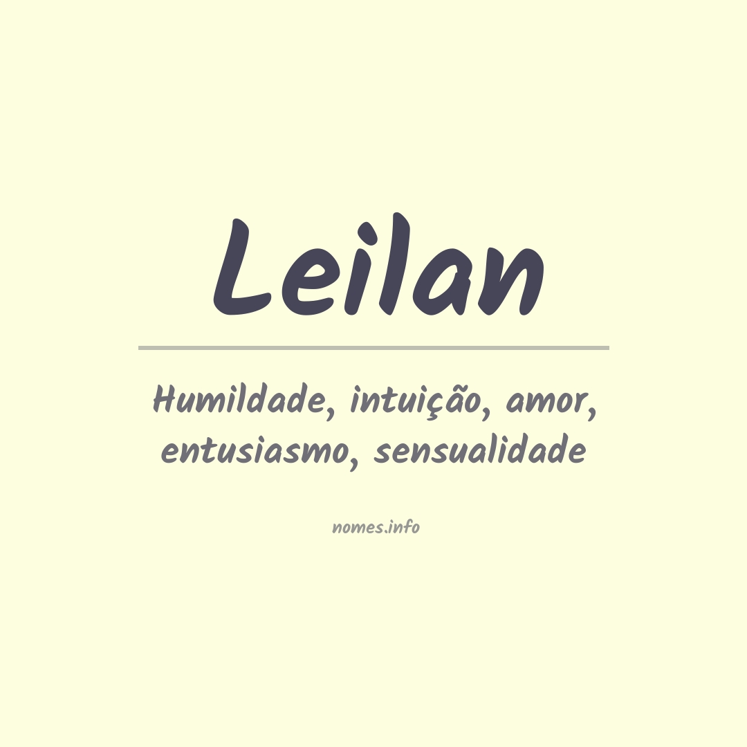 Significado do nome Leilan