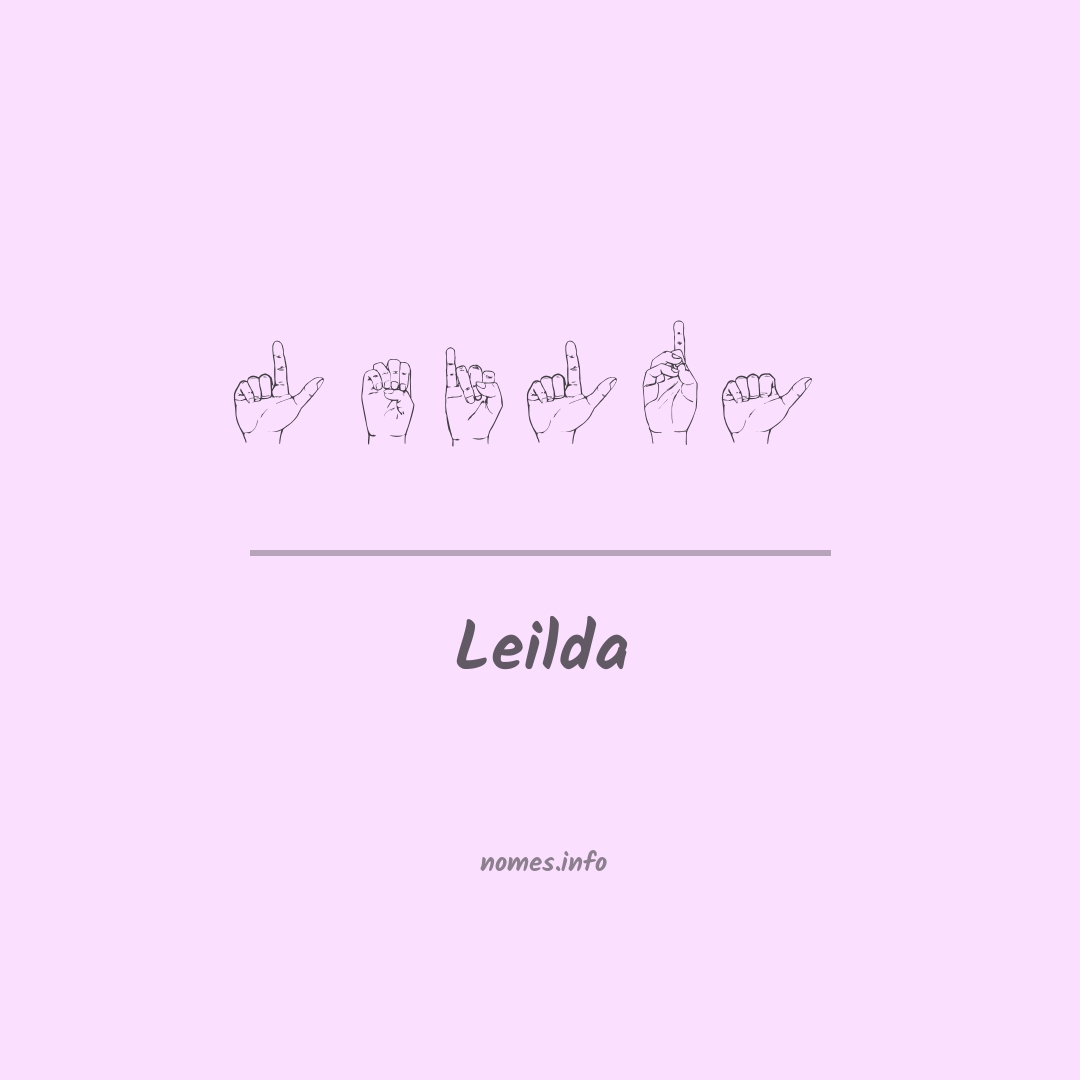 Leilda em Libras