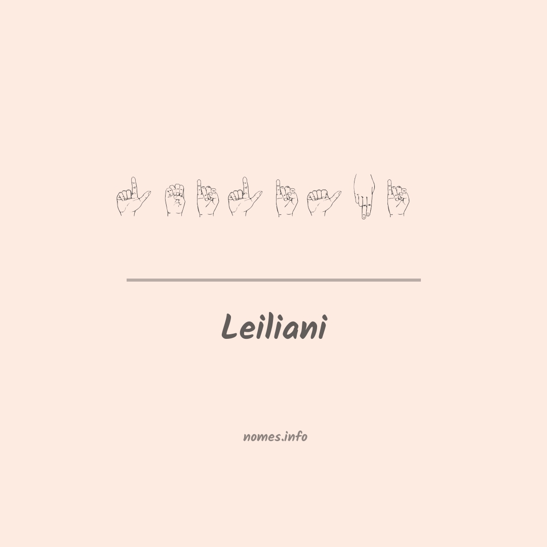 Leiliani em Libras