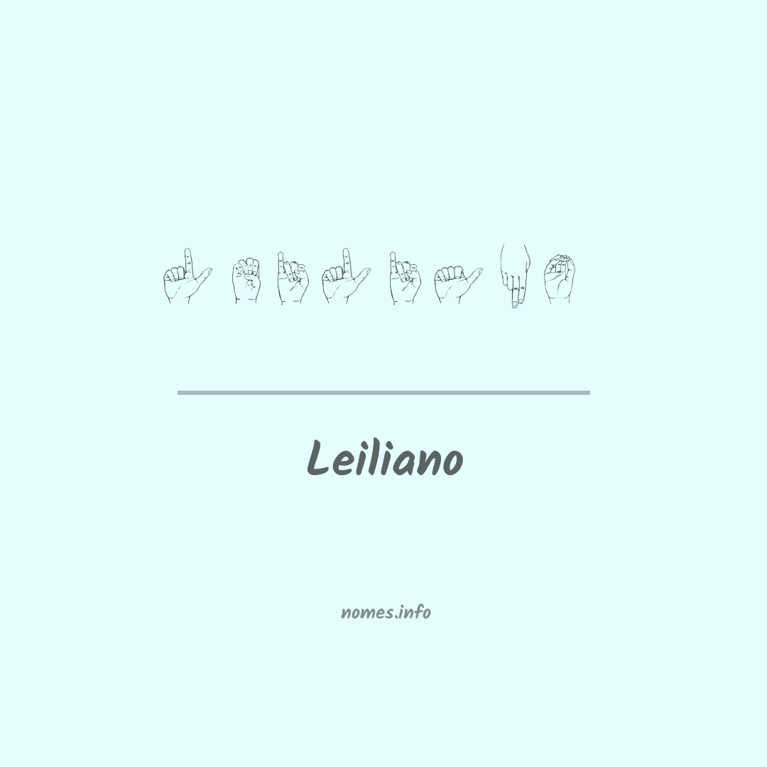 Leiliano em Libras