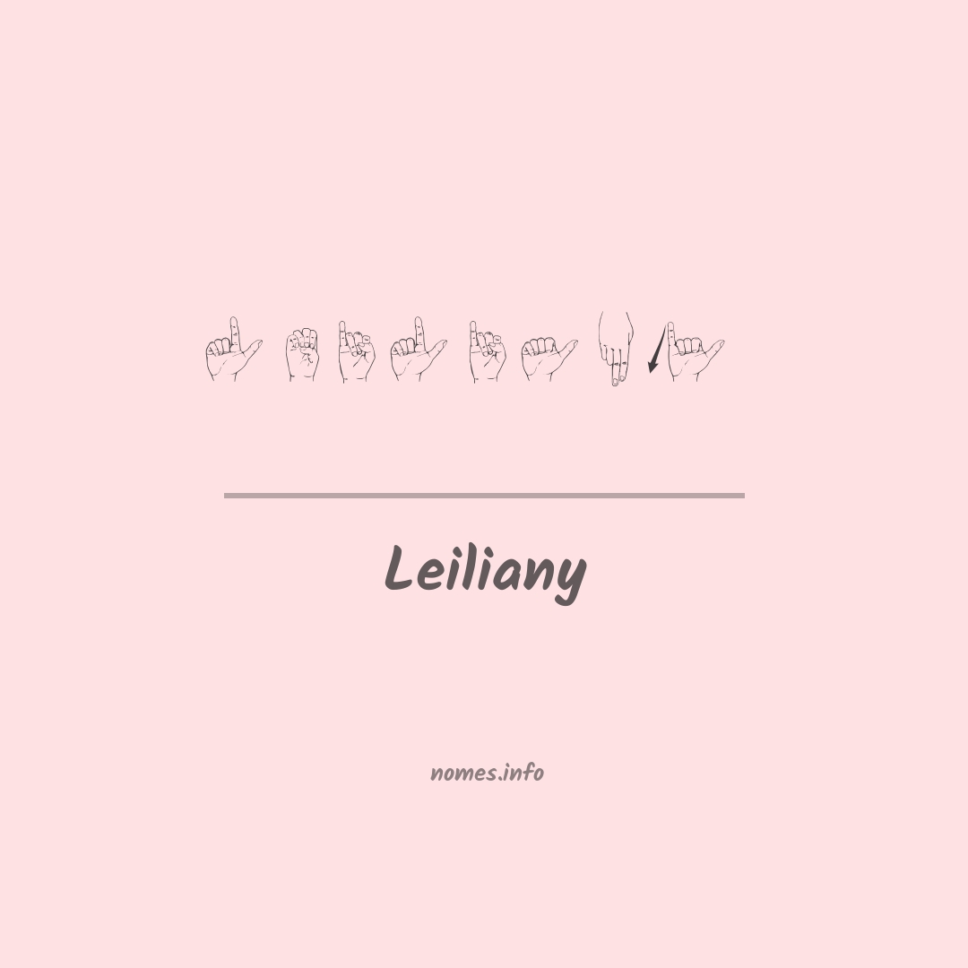 Leiliany em Libras