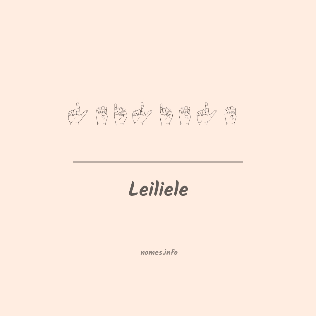 Leiliele em Libras