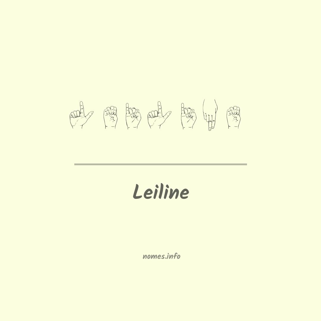 Leiline em Libras