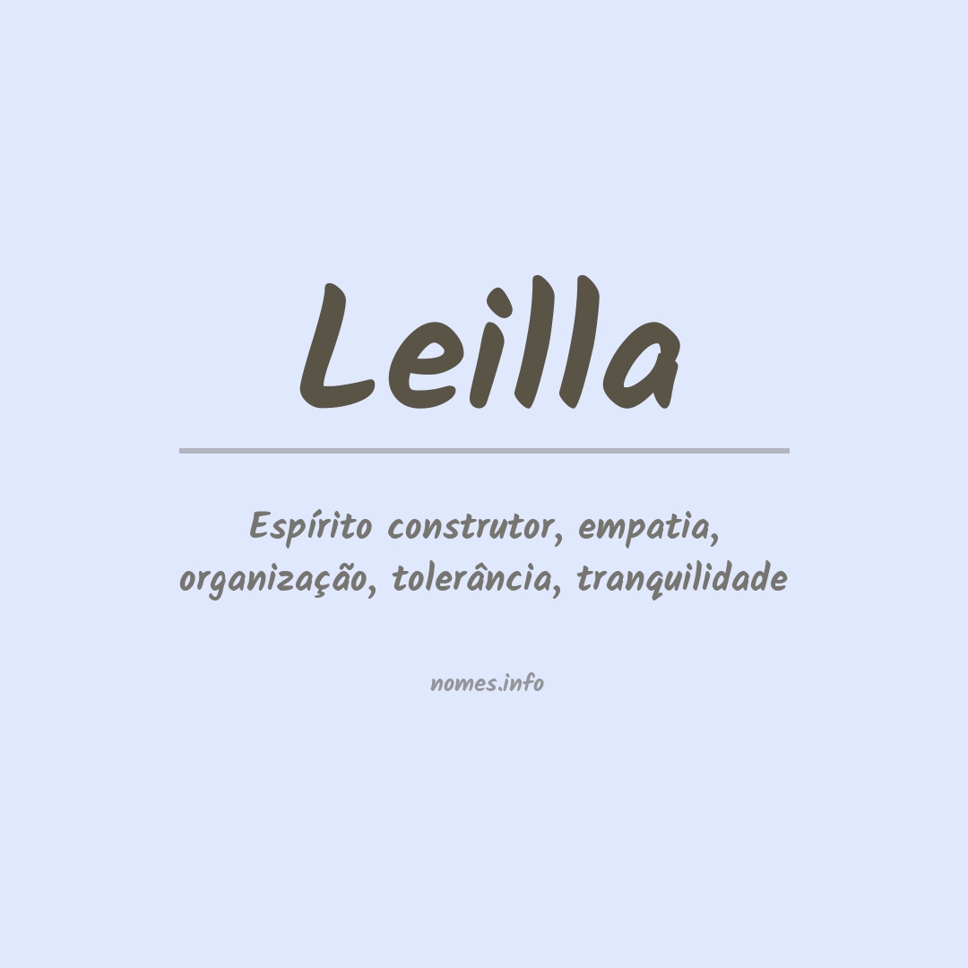 Significado do nome Leilla