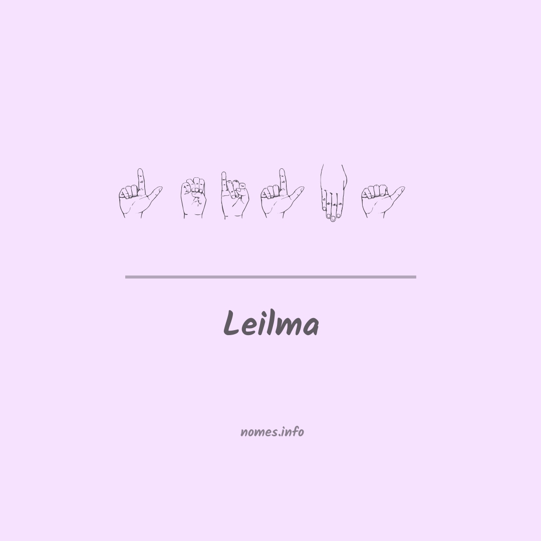 Leilma em Libras