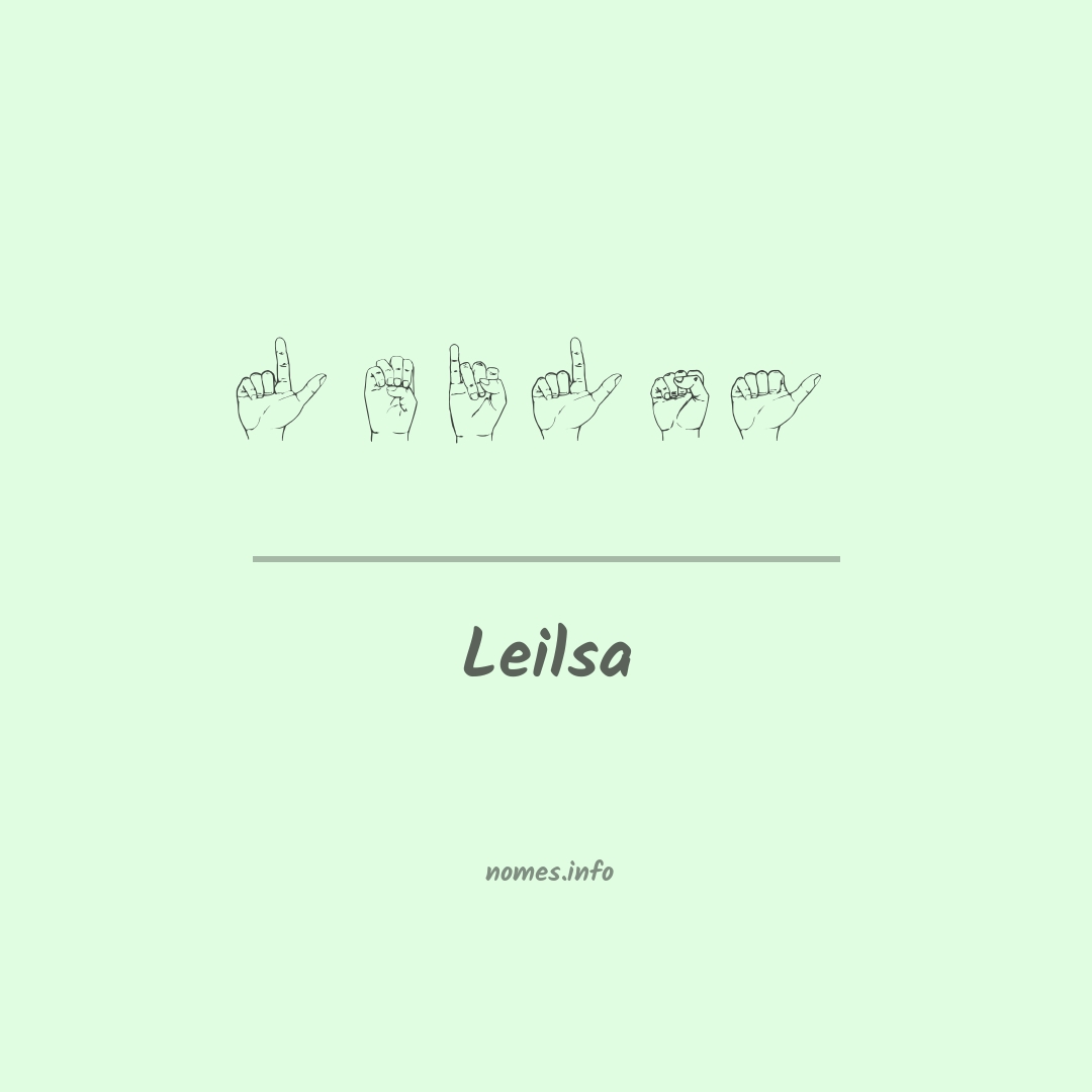 Leilsa em Libras