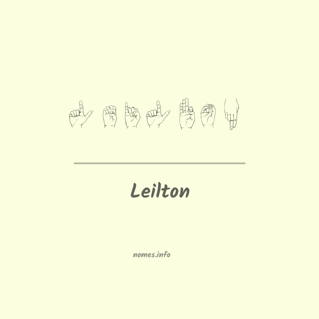 Leilton em Libras