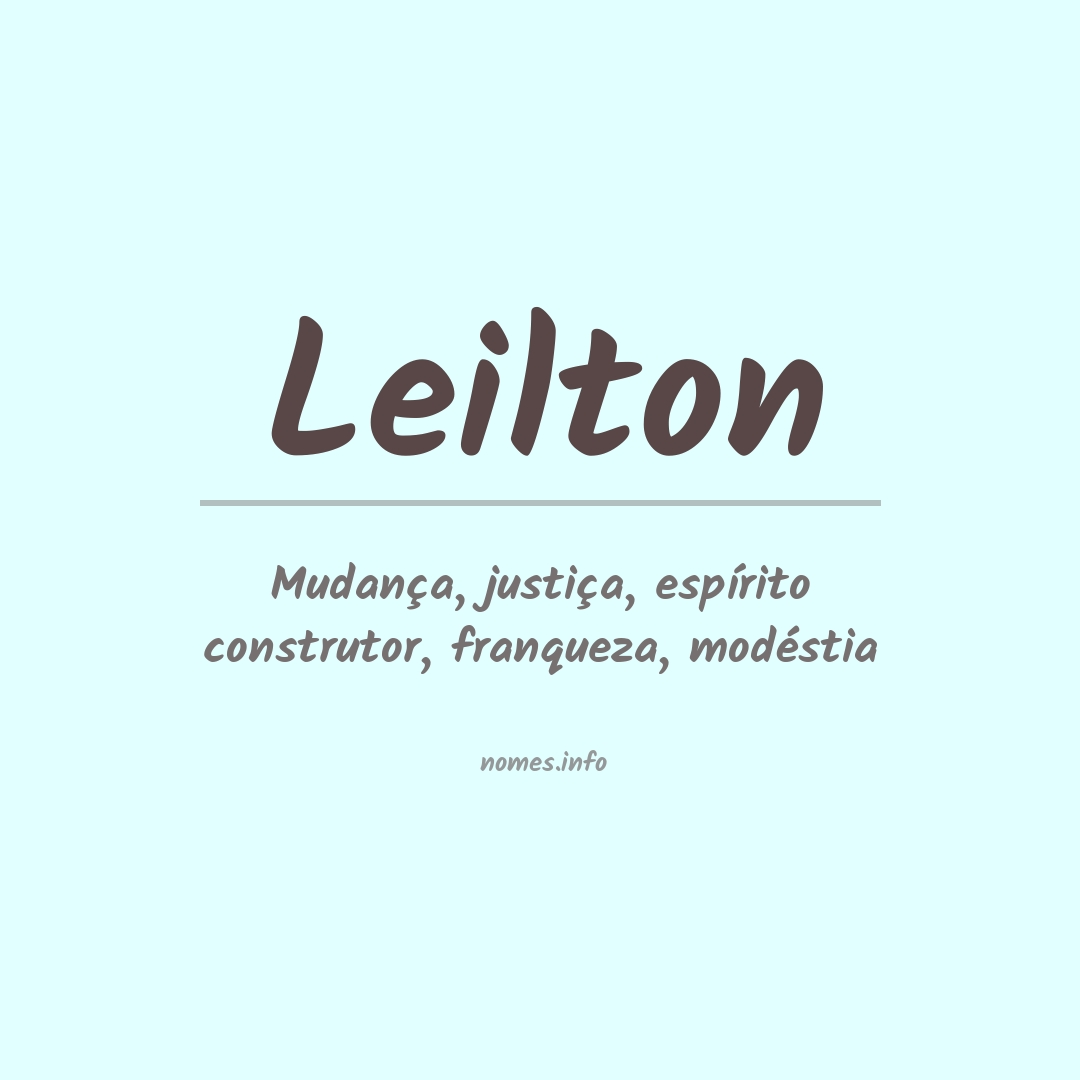 Significado do nome Leilton