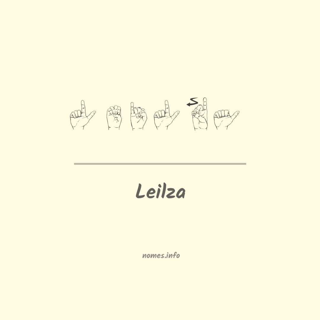 Leilza em Libras