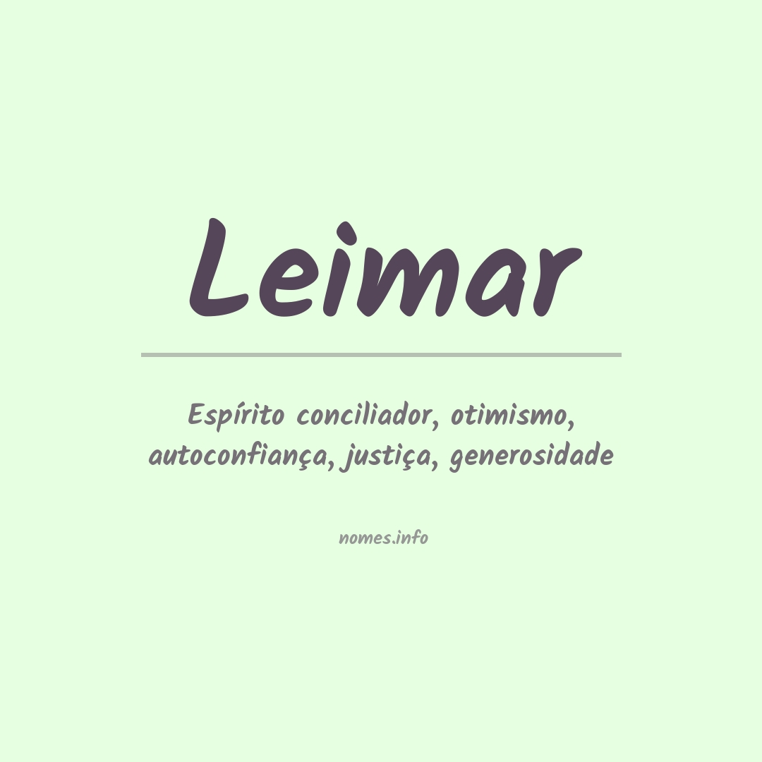 Significado do nome Leimar