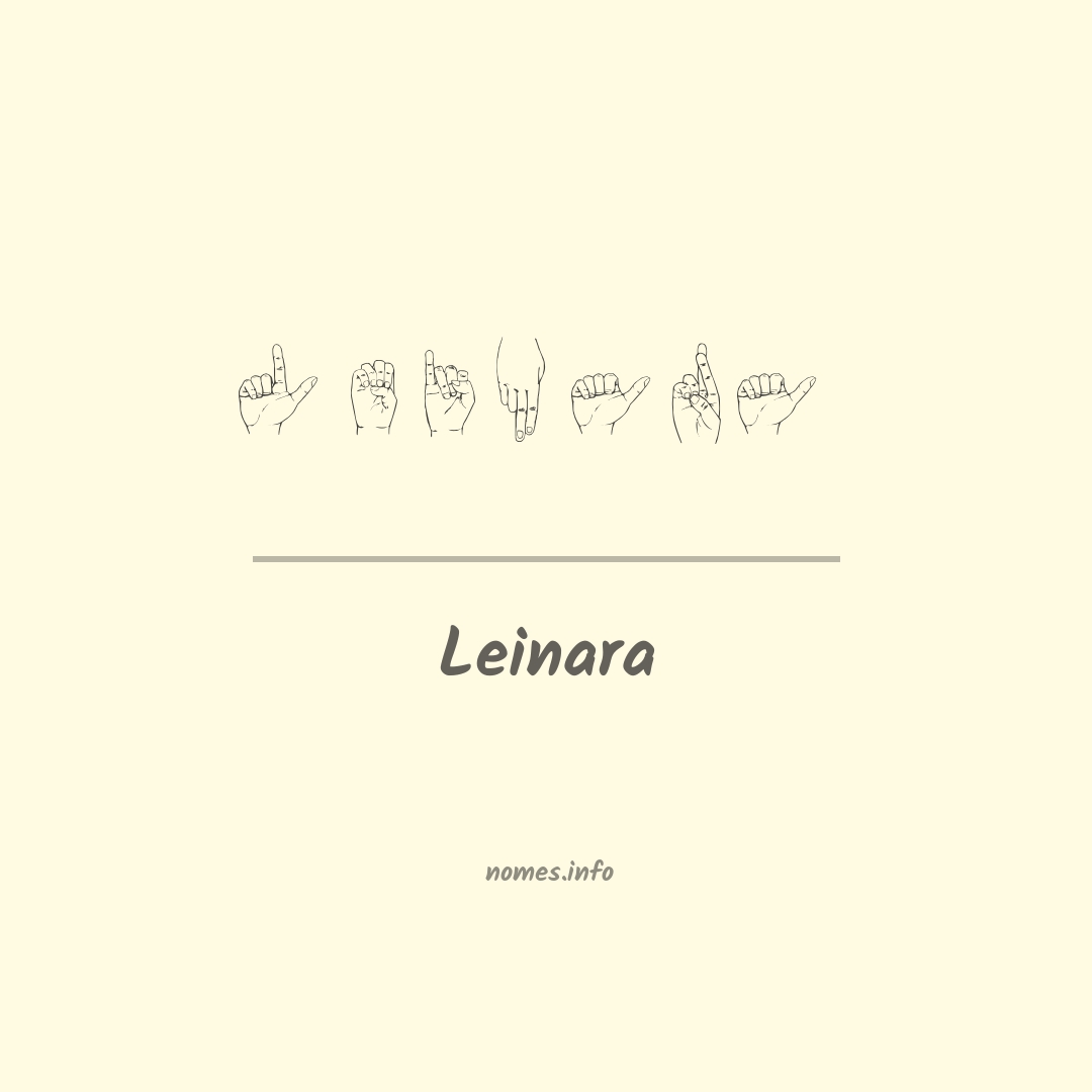 Leinara em Libras