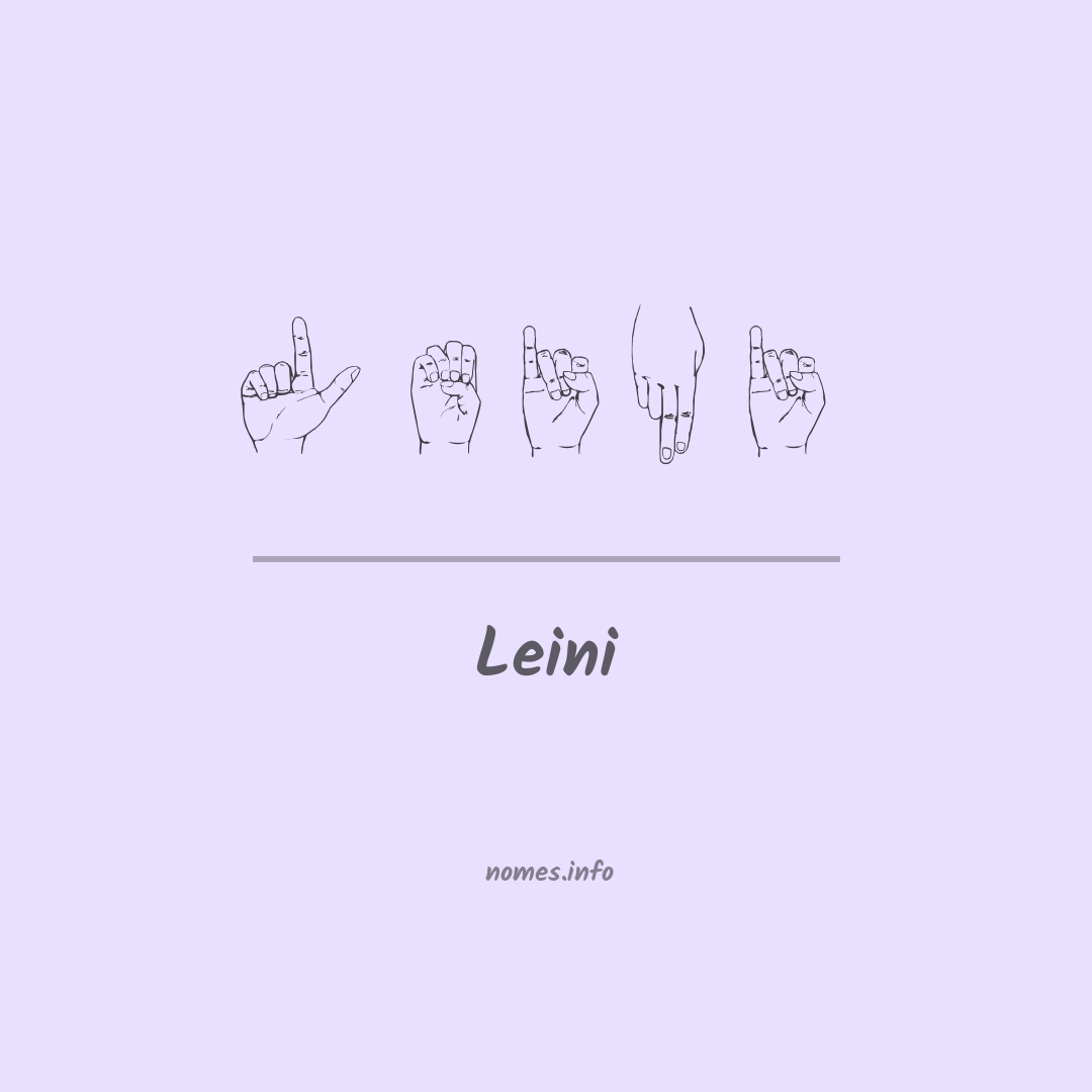 Leini em Libras