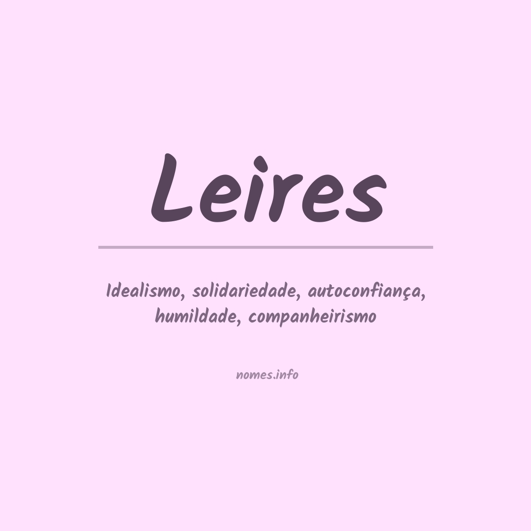 Significado do nome Leires