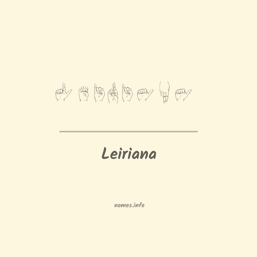 Leiriana em Libras