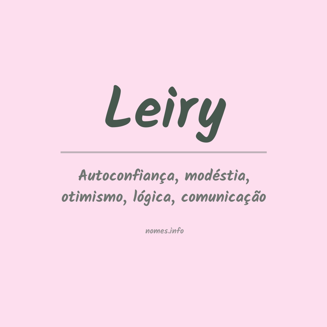 Significado do nome Leiry