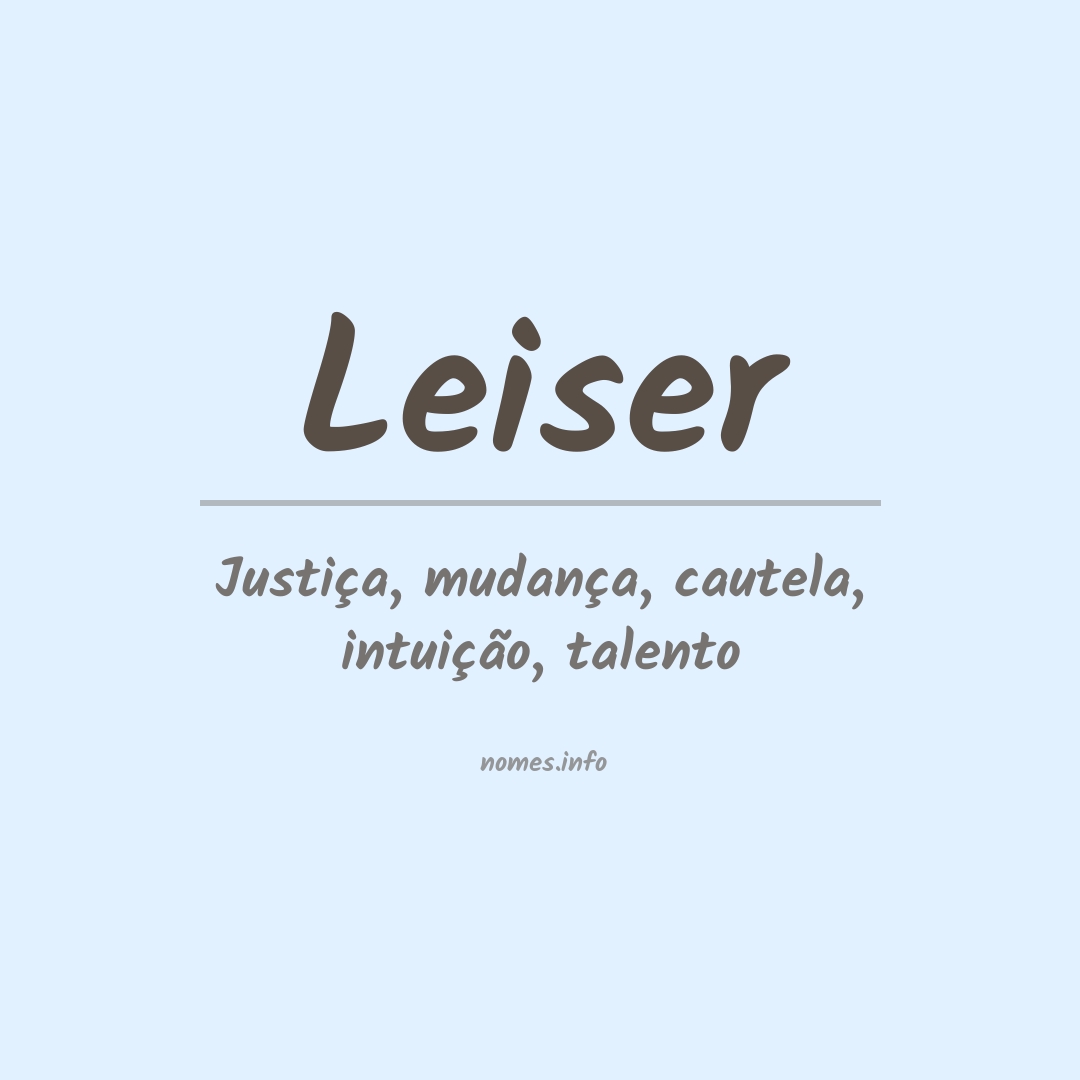 Significado do nome Leiser