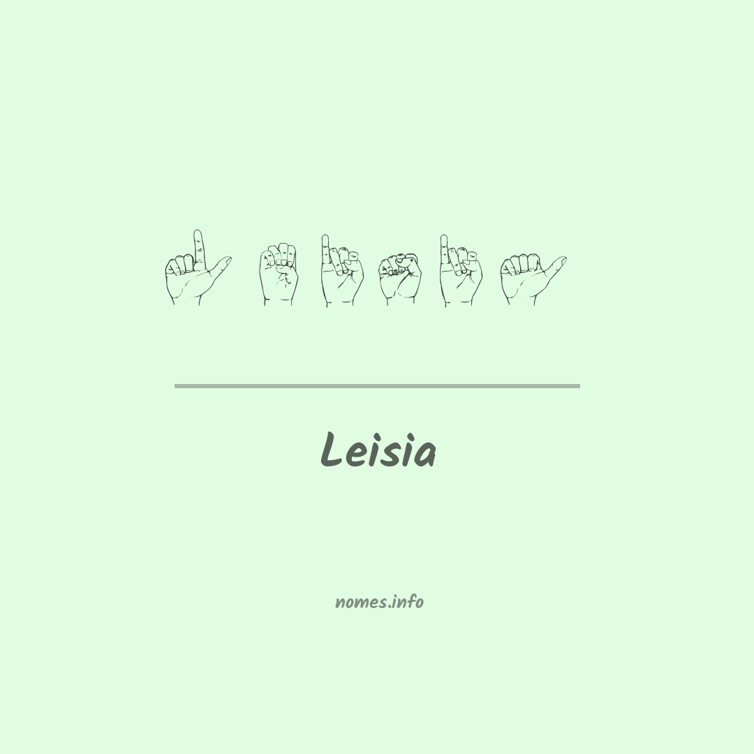 Leisia em Libras