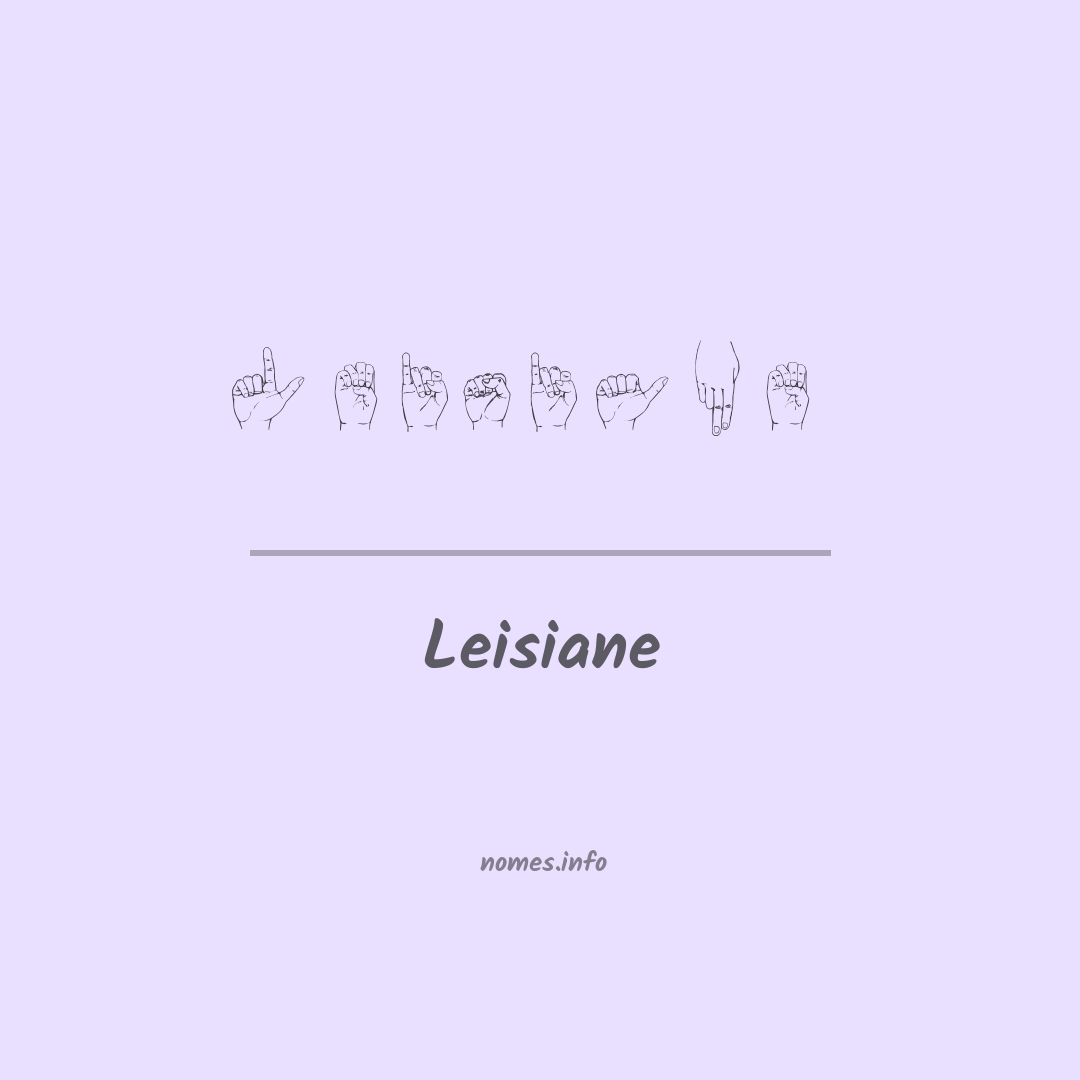 Leisiane em Libras