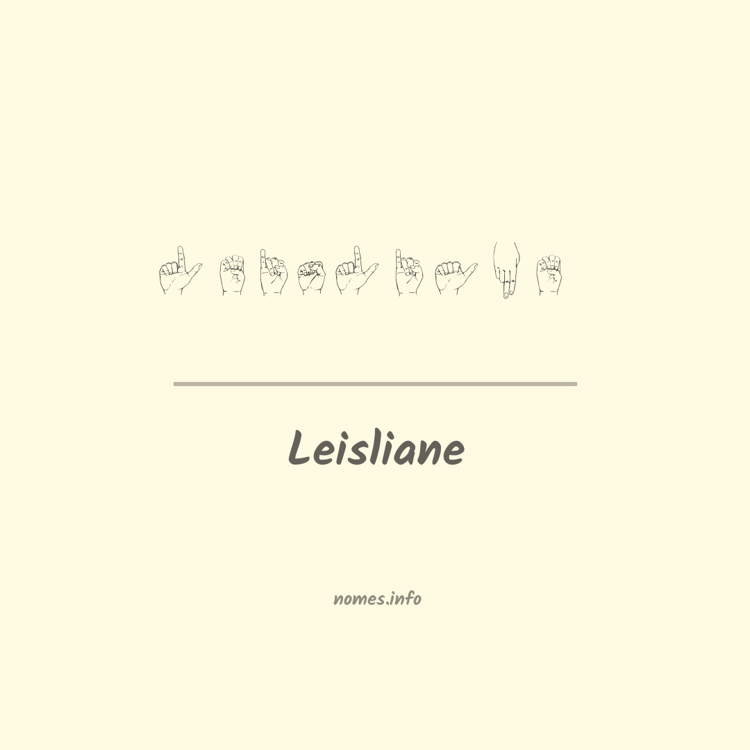 Leisliane em Libras