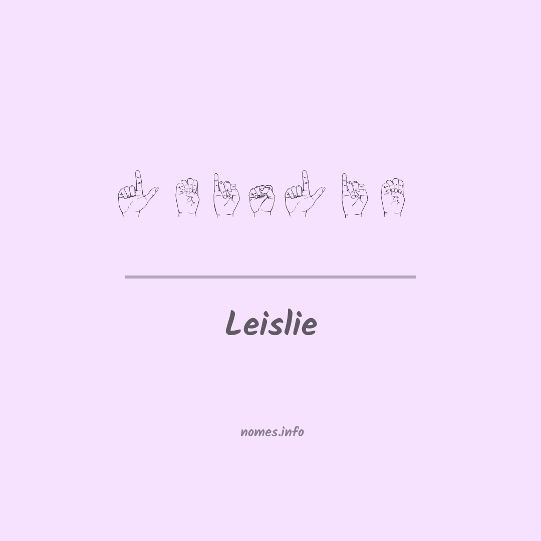 Leislie em Libras