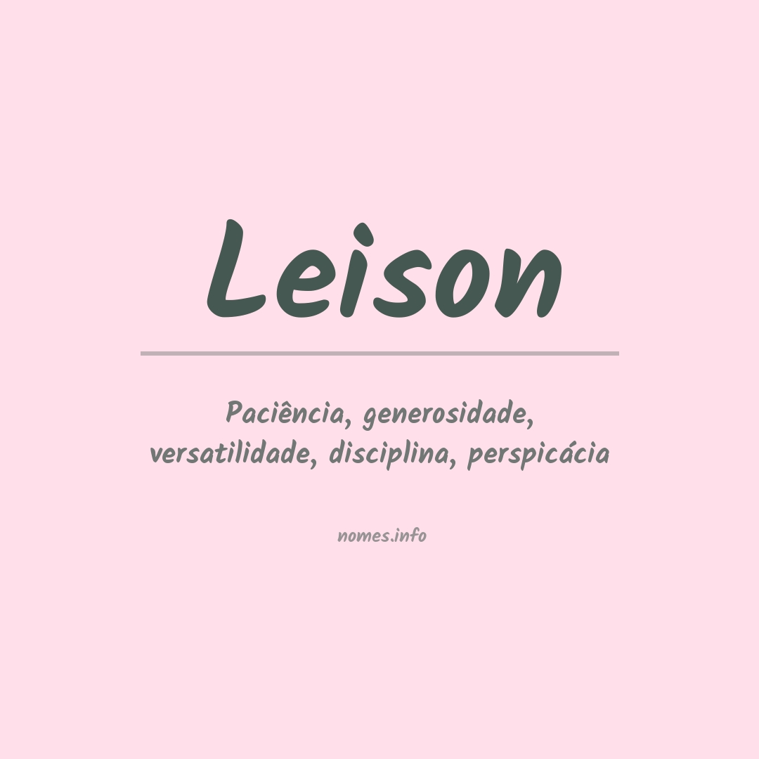 Significado do nome Leison