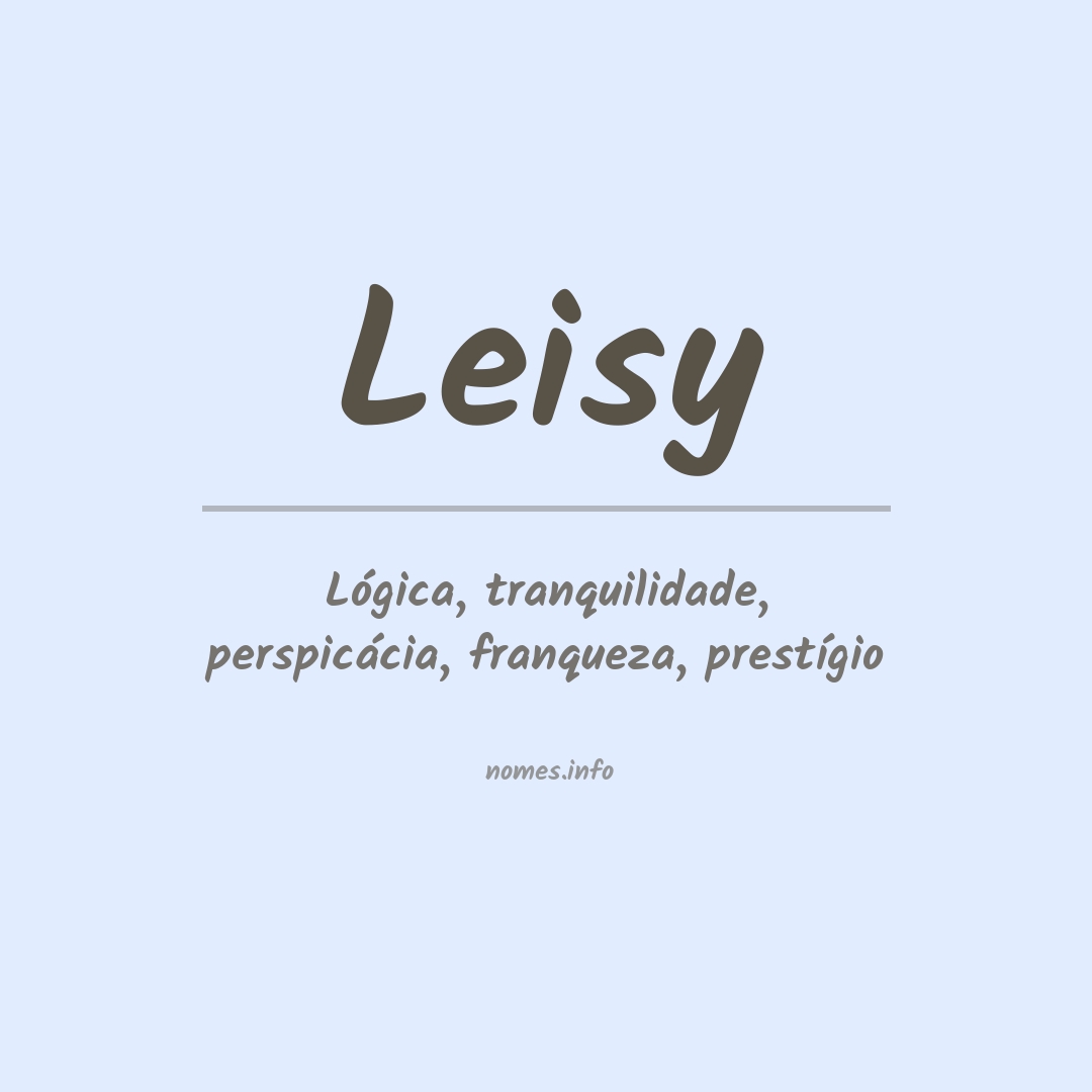 Significado do nome Leisy
