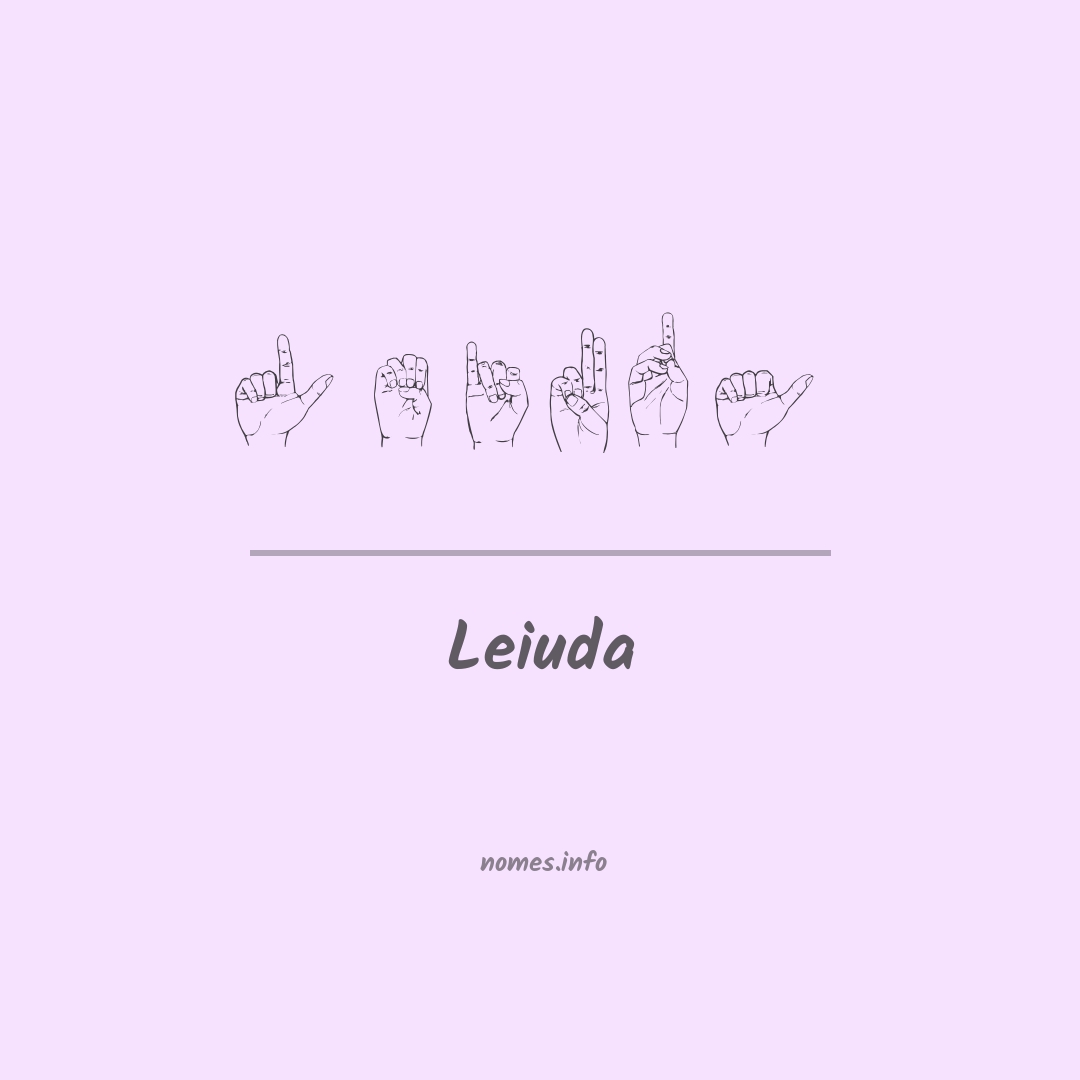 Leiuda em Libras
