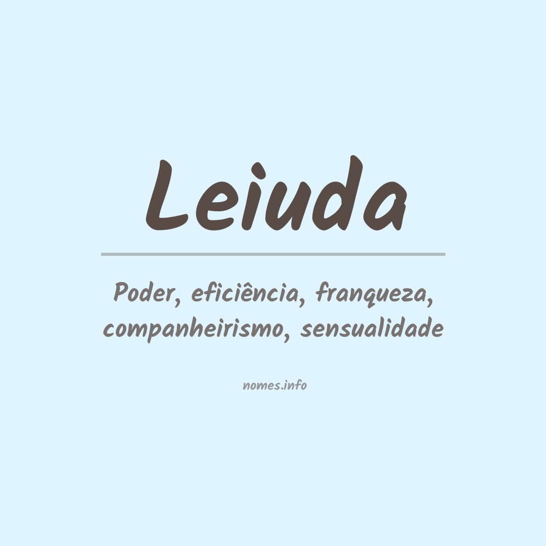 Significado do nome Leiuda