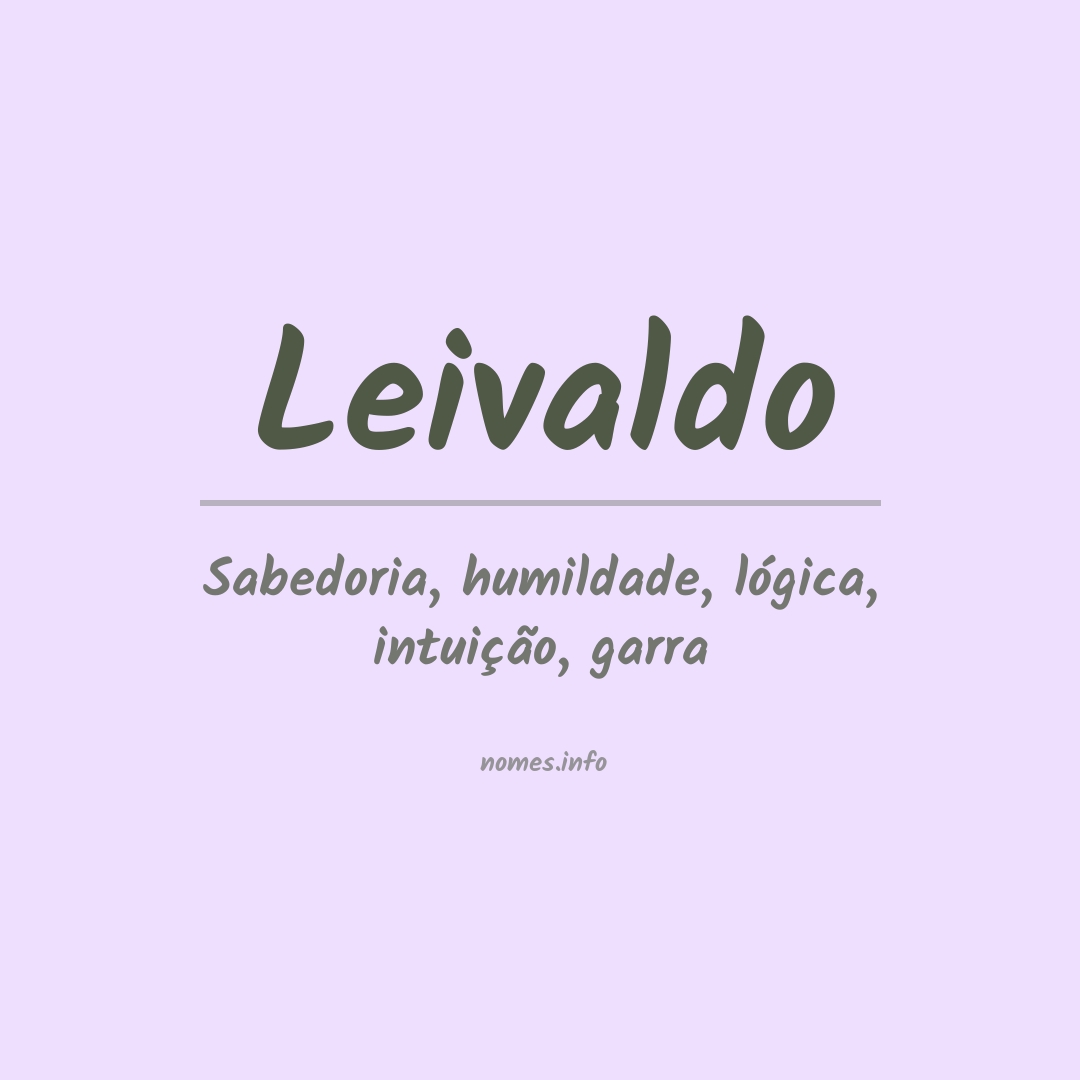 Significado do nome Leivaldo
