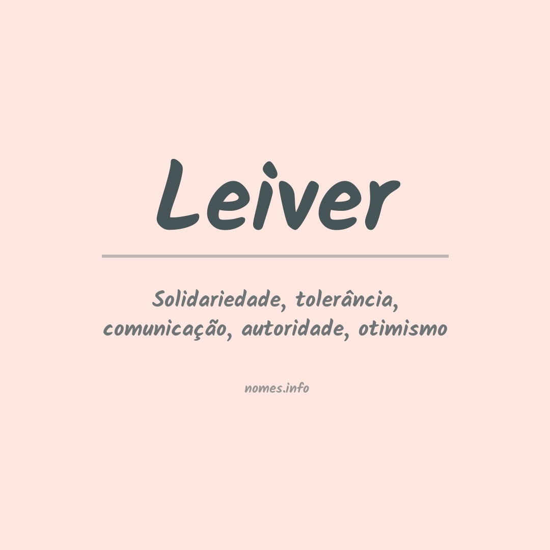 Significado do nome Leiver