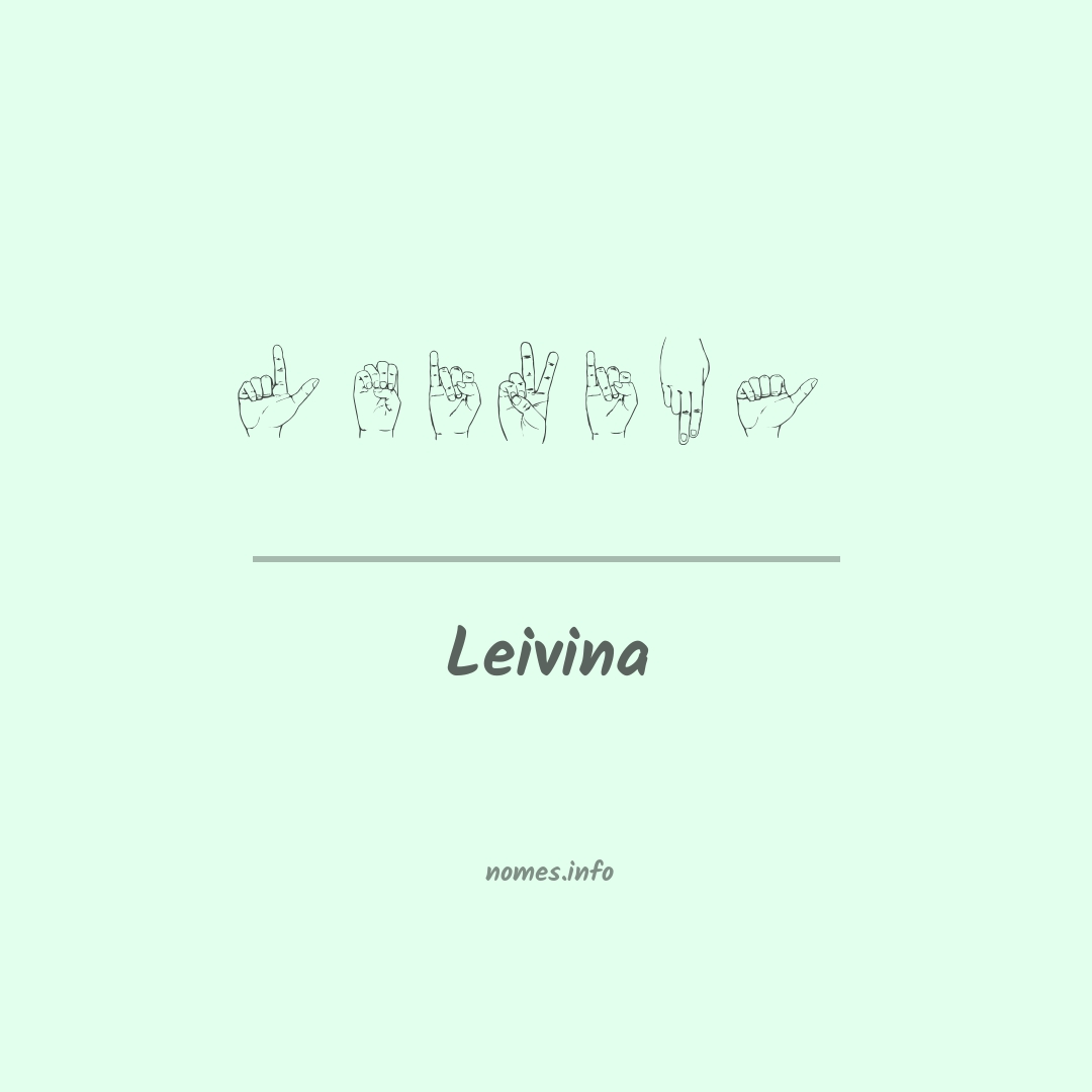 Leivina em Libras