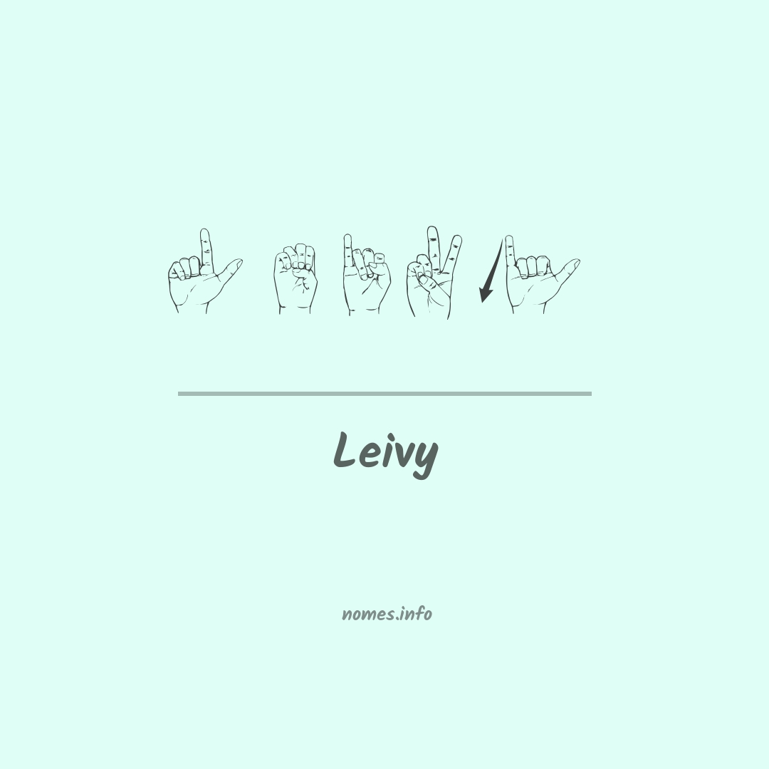 Leivy em Libras