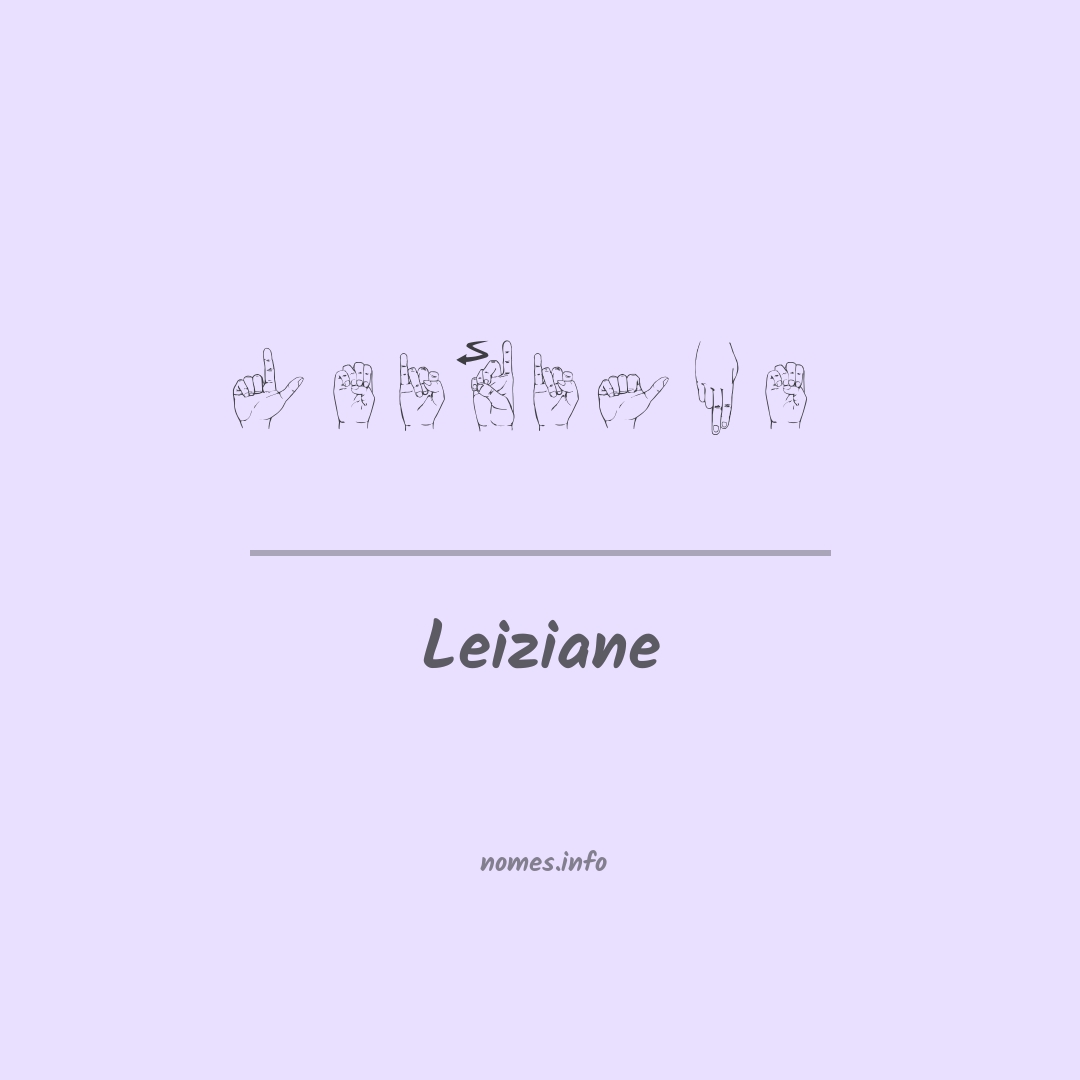 Leiziane em Libras