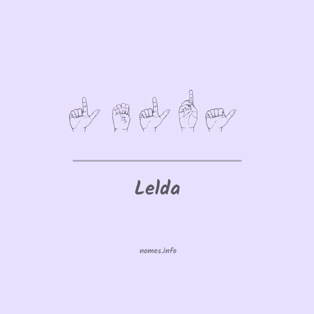 Lelda em Libras