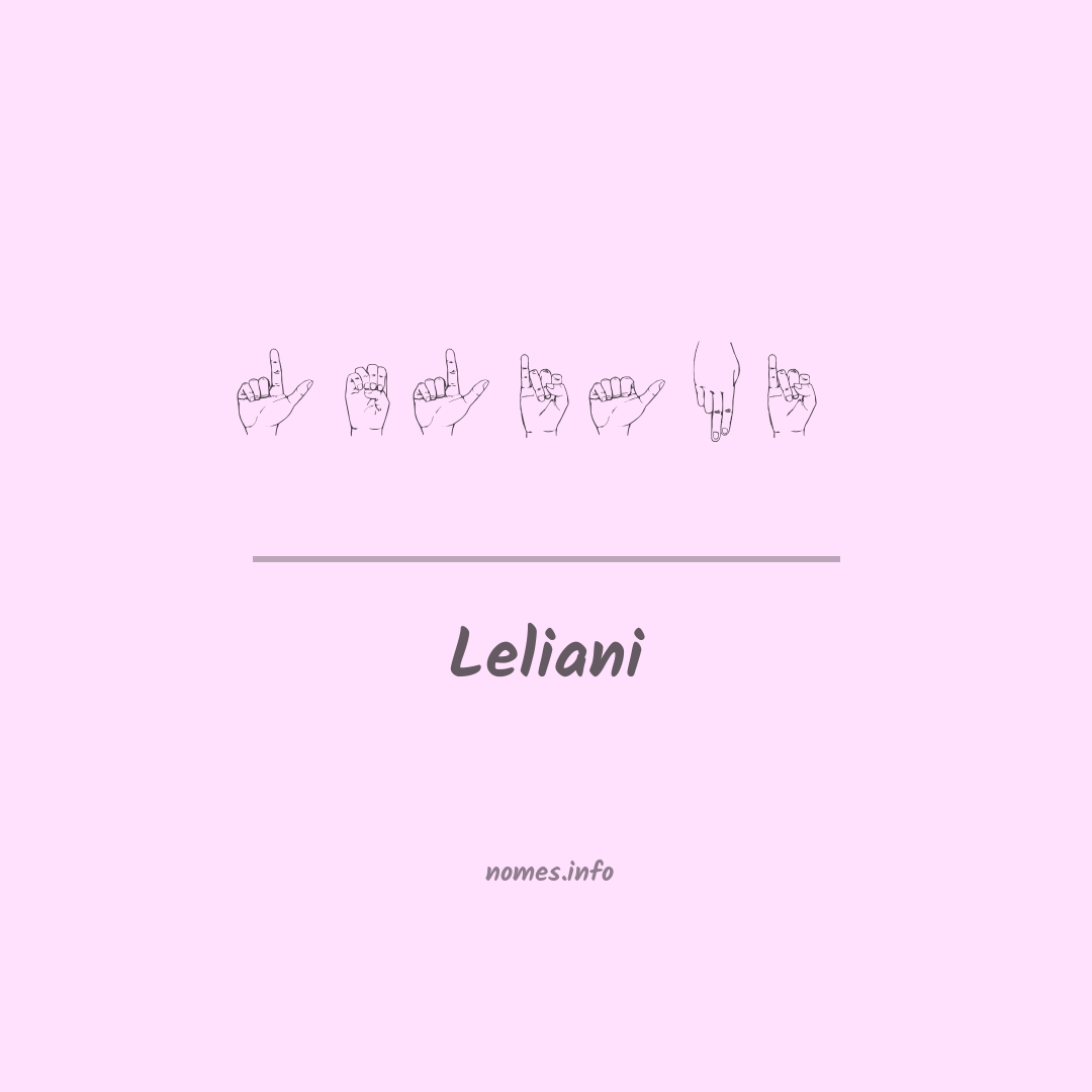 Leliani em Libras