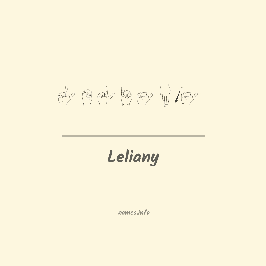 Leliany em Libras
